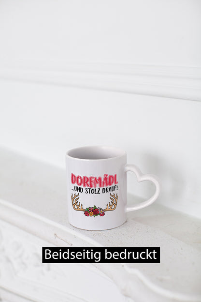Dorfmädl | Dorfmädchen Tasse Blumen Dorfkind lustiger Spruch Geschenk Humor