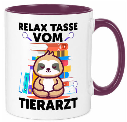 Relax Tasse: Tierarzt | Tiermedizin Mediziner Geschenkidee Tierliebhaber Humor