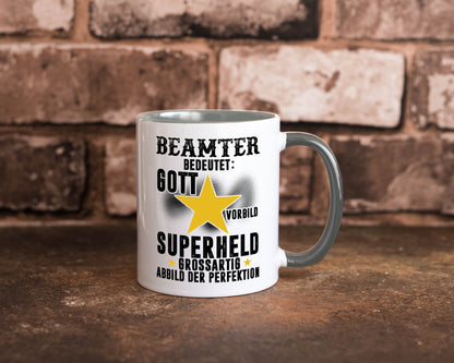 Bedeutung von Beamter | Verbeamtung öffentlicher Dienst Humor Geschenkidee Tasse