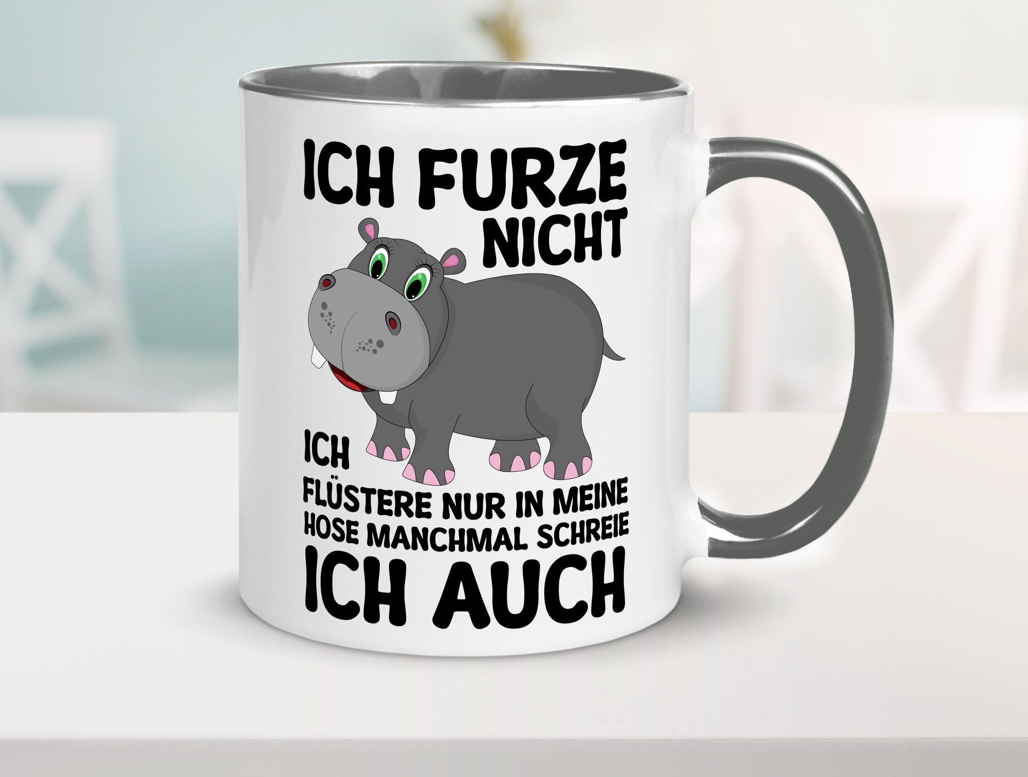 Ich furze nicht | furznilpferd v2 Humor Geschenkidee Tasse