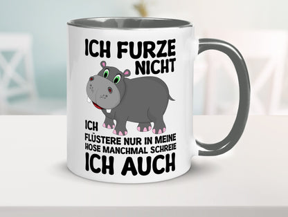 Ich furze nicht | furznilpferd v2 Humor Geschenkidee Tasse