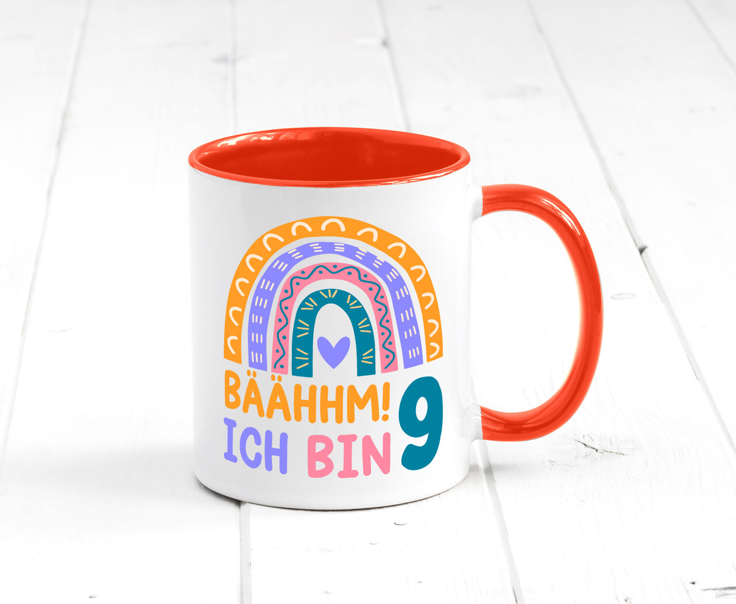 9. Geburtstag | 9 Jahre Regenbogen Bääm Mädchen Geschenk Geschenkidee lustiger