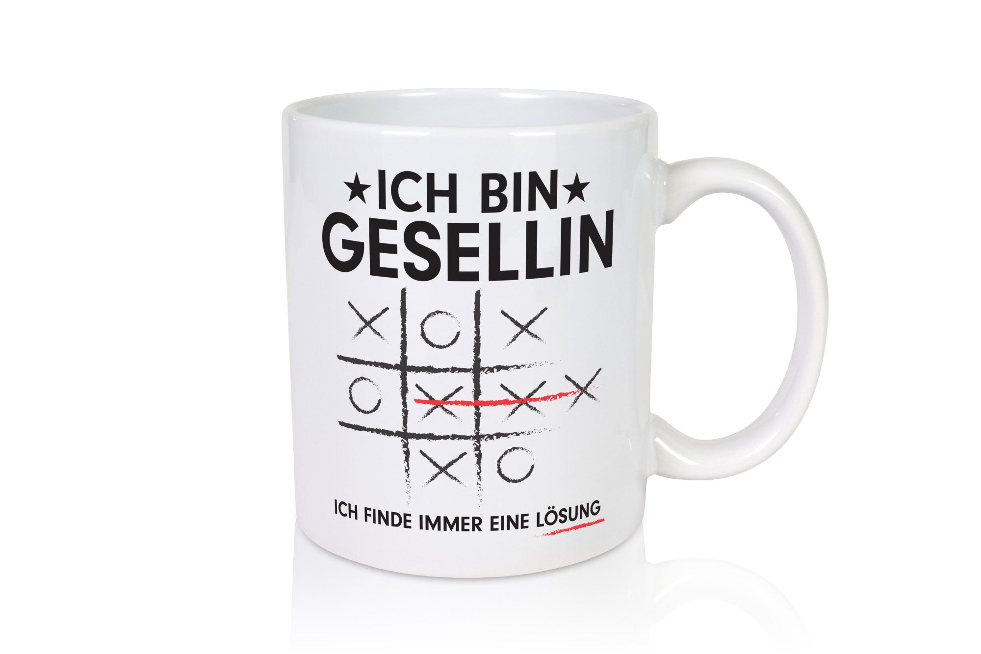 Löse Probleme: Gesellin | Handwerkerinnen Geschenkidee Humor Tasse