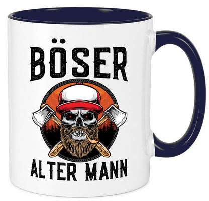 Böser alter Mann Humor Geschenkidee Tasse