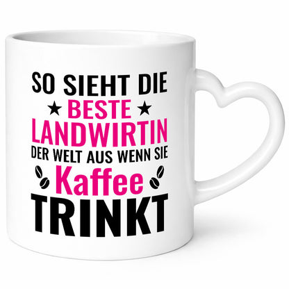 Kaffee trinkt: Landwirtin| Bäuerin | Landwirtschaft lustig Humor Geschenkidee