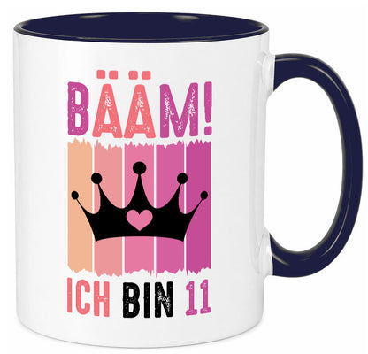 11. Geburtstag | 11 Jahre Bääm ich bin Krone Humor Geschenkidee Tasse