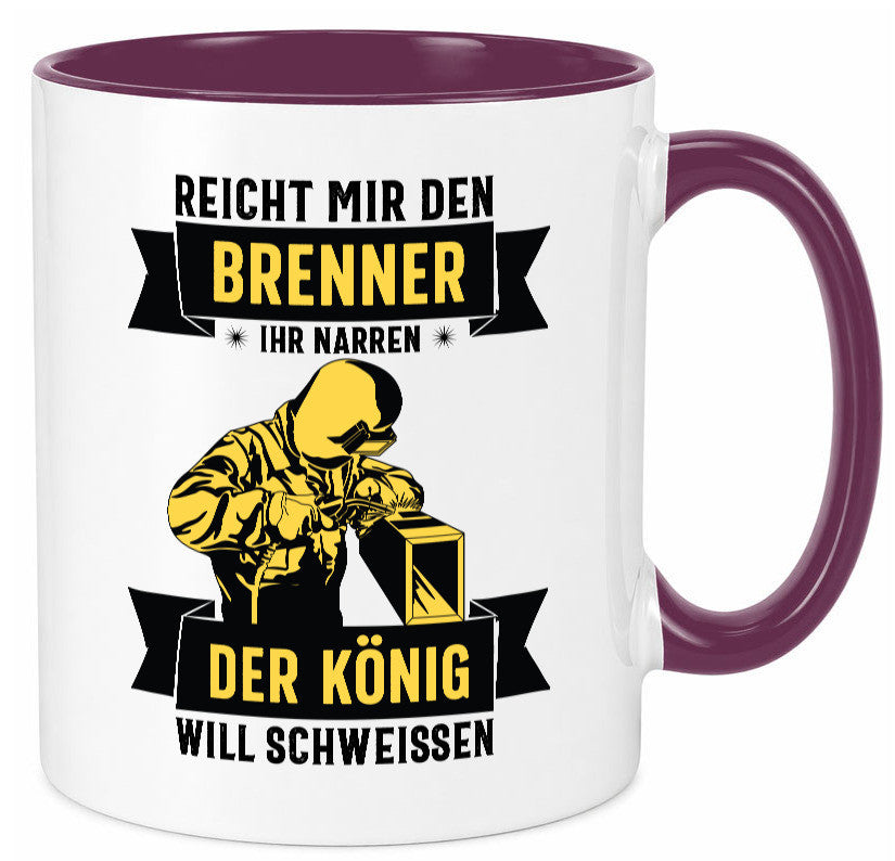 König will schweissen | Schweisser Sterne lustiger Spruch Geschenk Humor