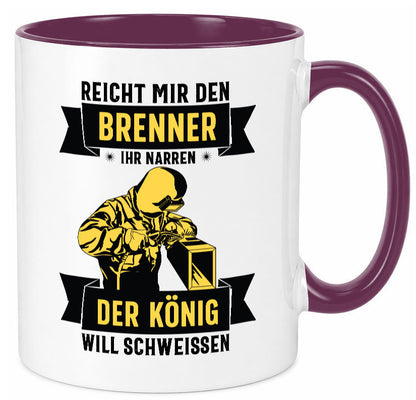 König will schweissen | Schweisser Sterne lustiger Spruch Geschenk Humor