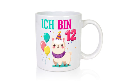 12. Geburtstag | 12 Jahre Lama Alpaka lustig Geschenkidee Geschenk Tasse