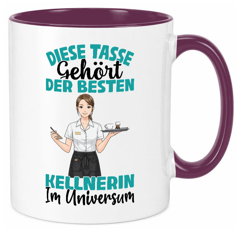 Im Universum: Kellnerin | Beruf kellnern Bedienung Geschenkidee Arbeit Kollegen