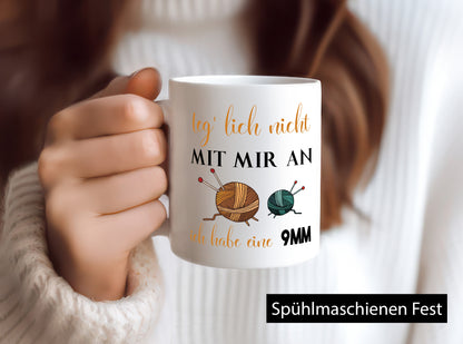 Häkeln | 9mm Wolle| Frauen Geschenkidee Humor Tasse