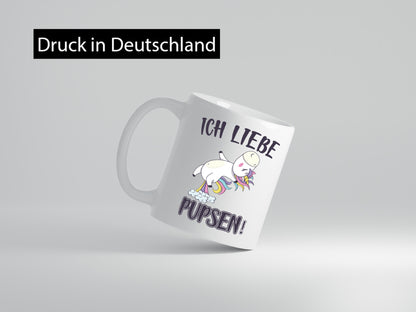 Ich liebe Pupsen v2 Geschenkidee Humor Tasse