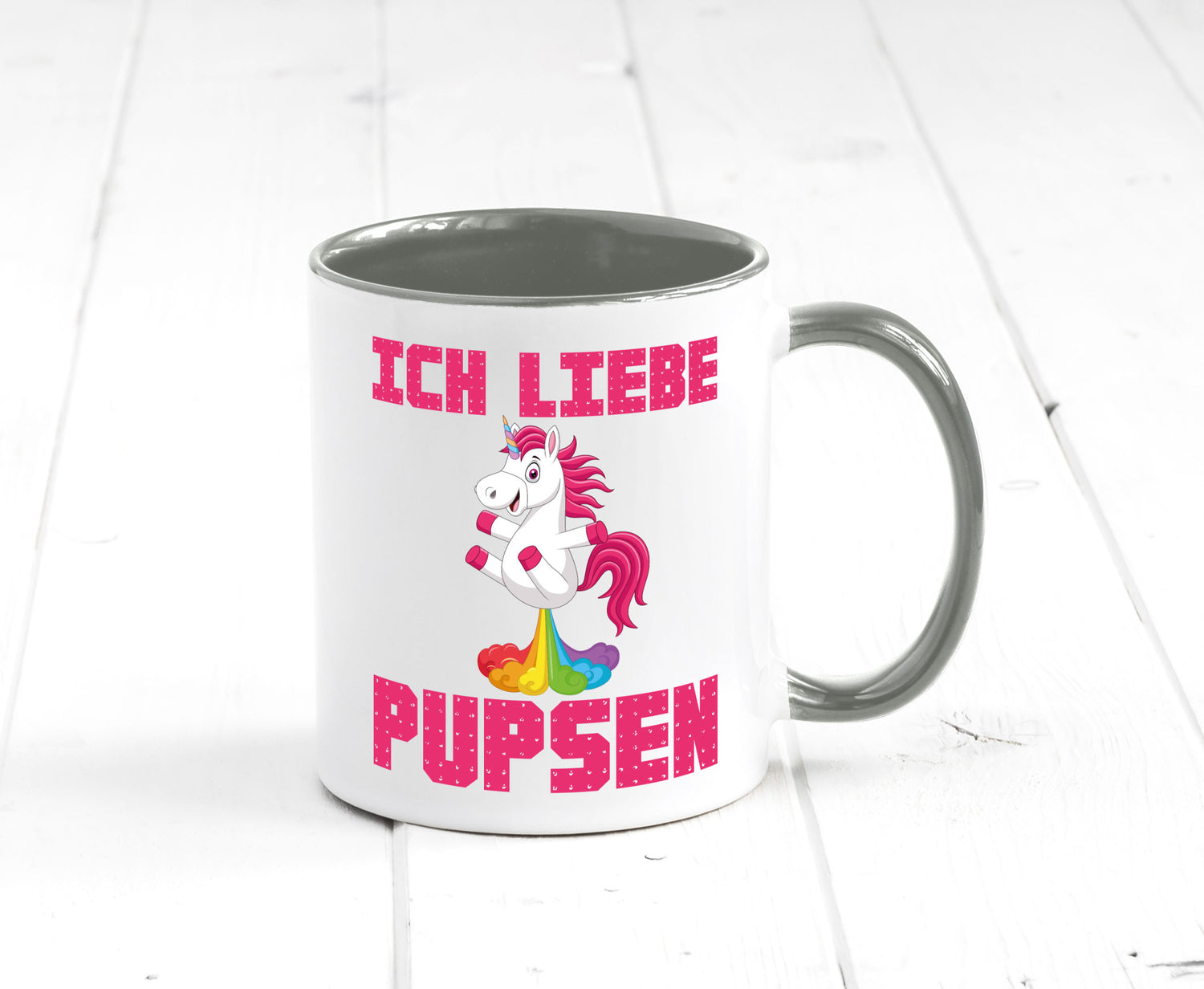 Ich liebe pupsen | Einhorn Pups lustiger Spruch Humor Geschenkidee Tasse