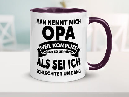 Nenn mich Opa, Komplize schlechter Umgang | Opa Witz Geschenk Familie