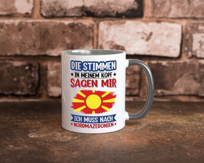 Nordmazedonien | Urlaub Stimmen in meinem Kopf Geschenk Humor Geschenkidee