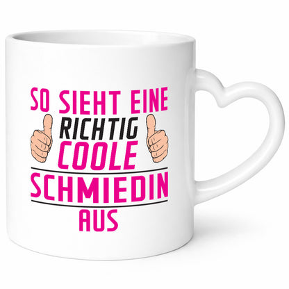 Richtig Coole Schmiedin | Schmied Beruf Schmiederei Geschenkidee Arbeit