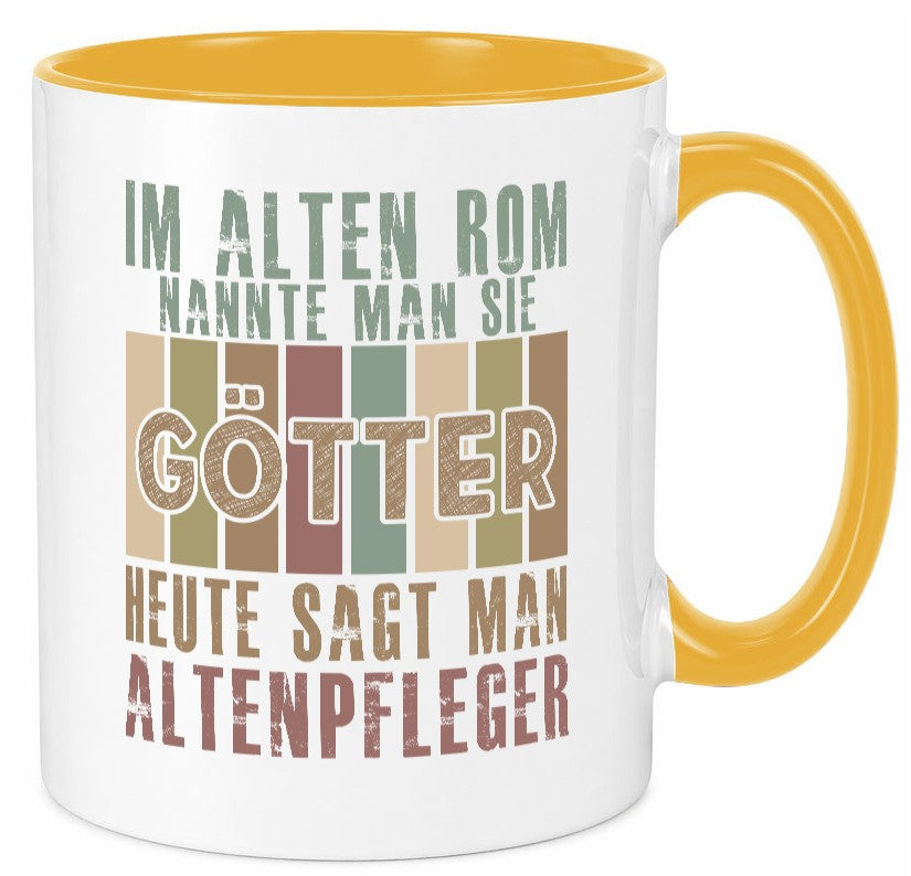 Heute sagt man: Altenpfleger | Pflegepersonal Geschenk Humor Geschenkidee Tasse