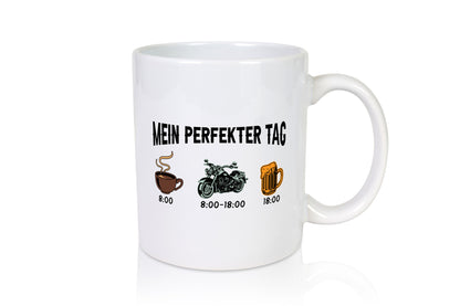 Perfekter Tag | Kaffee Motorrad Bier lustiger Spruch Geschenk Humor