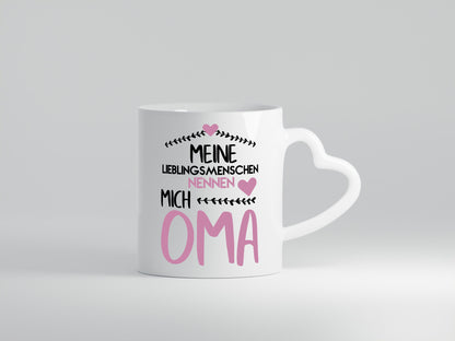 Oma Tasse | Lieblingsmenschen Großmutter Herzen lustiger Spruch Geschenk