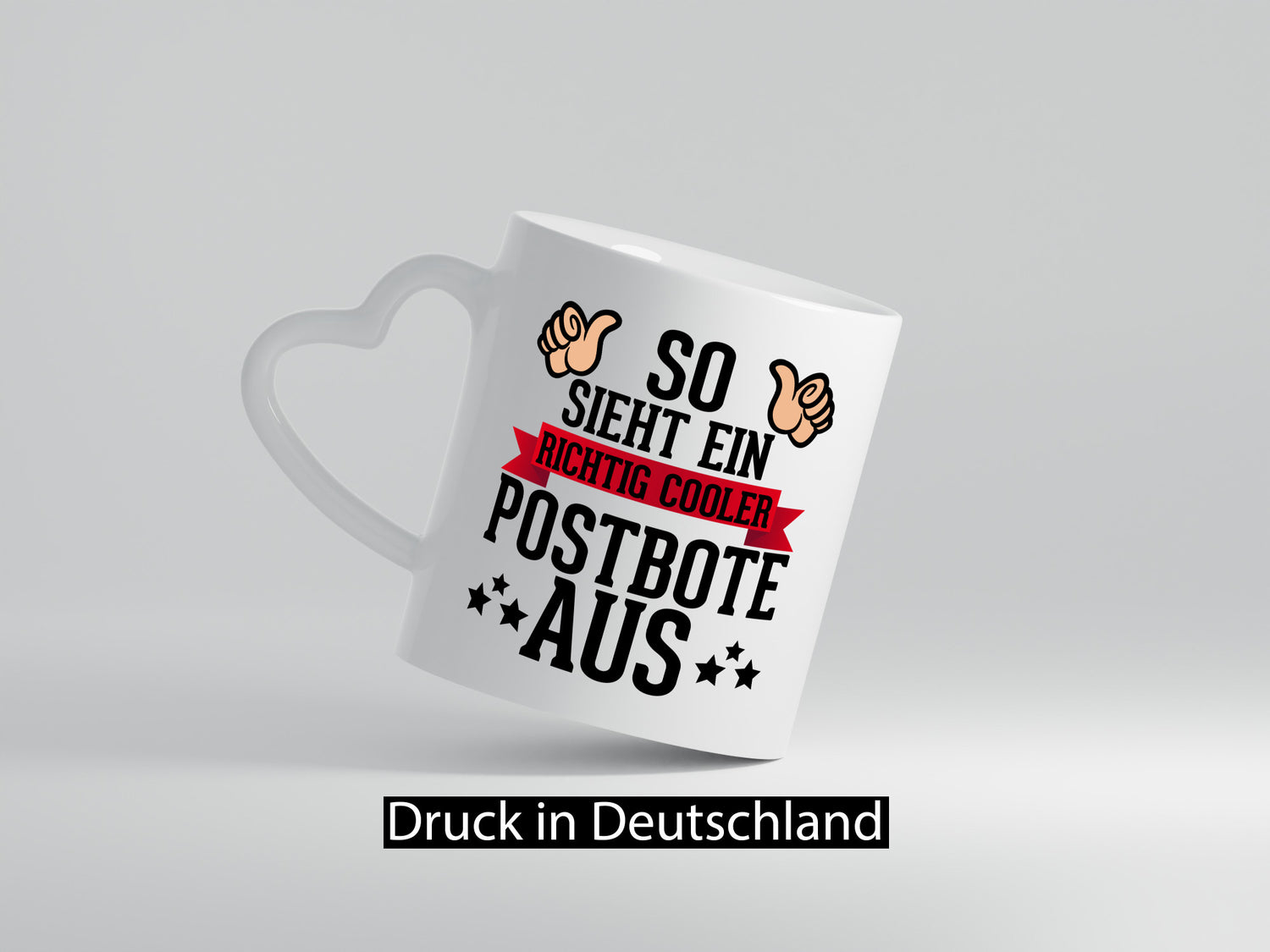 Richtig cooler Postbote | Daumen hoch Paketdienst Kurier Geschenkidee Humor