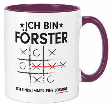 Lösung finden: Förster | Forst Arbeit v2 lustiger Spruch Geschenk Kollegen Büro Tasse