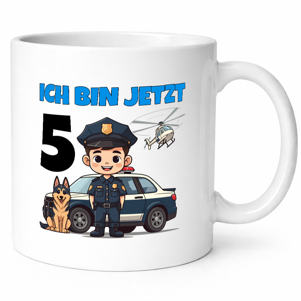 5. Geburtstag | 5 Jahre Polizei Kind Polizeiauto Geschenk Geschenkidee lustiger