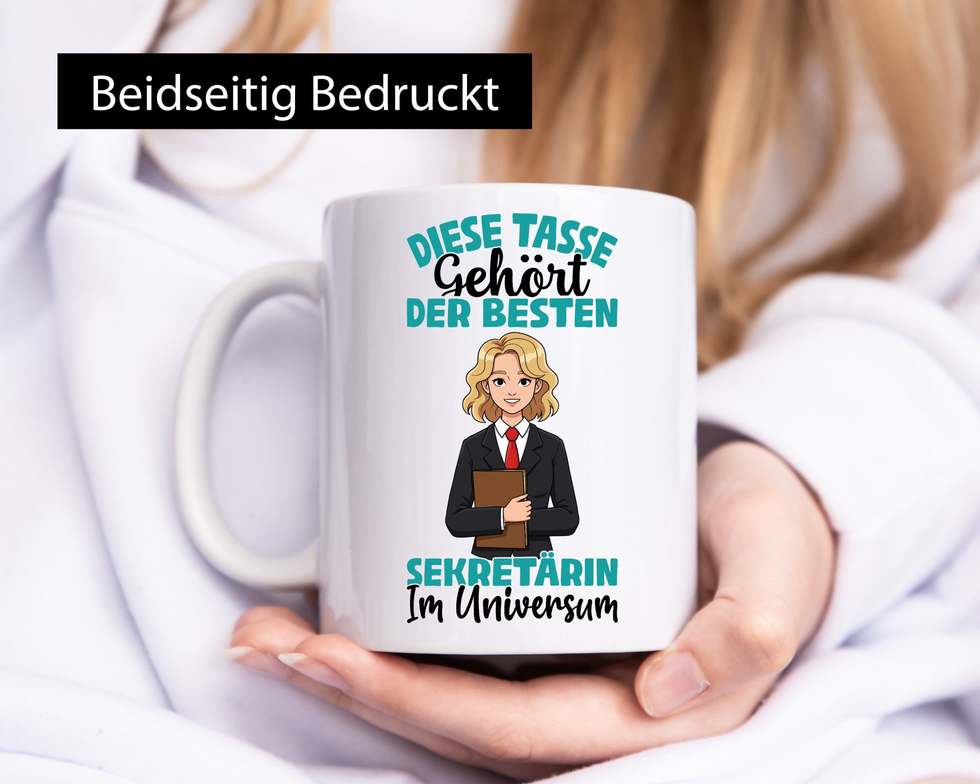 Im Universum: Sekretärin | Büro lustiger Spruch Geschenk Arbeit Kollegen Tasse