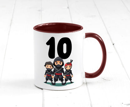 10. Geburtstag | 10 Jahre Ninja Humor Geschenkidee Tasse