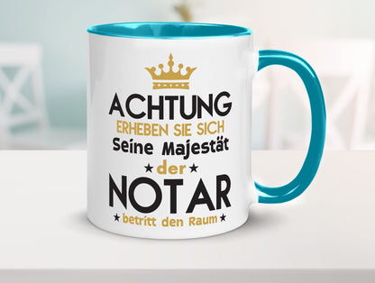 Seine Majestät Notar | Jurist Humor Geschenkidee Tasse