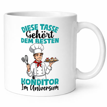Im Universum: Konditor | Konditorei Humor Geschenkidee Tasse