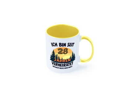 Ich bin Verheiratet | 28. Hochzeitstag Ehepaar v2 lustiger Spruch Geschenk