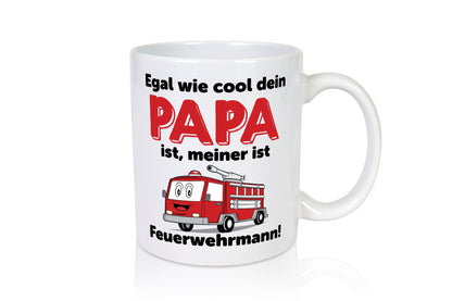 Cooler Papa | Feuerwehrmann Bester der Welt Humor Geschenkidee Tasse