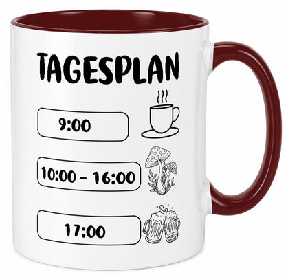 Tagesplan Pilzsammler | Pilze Wald v2 Geschenk Humor Geschenkidee lustiger