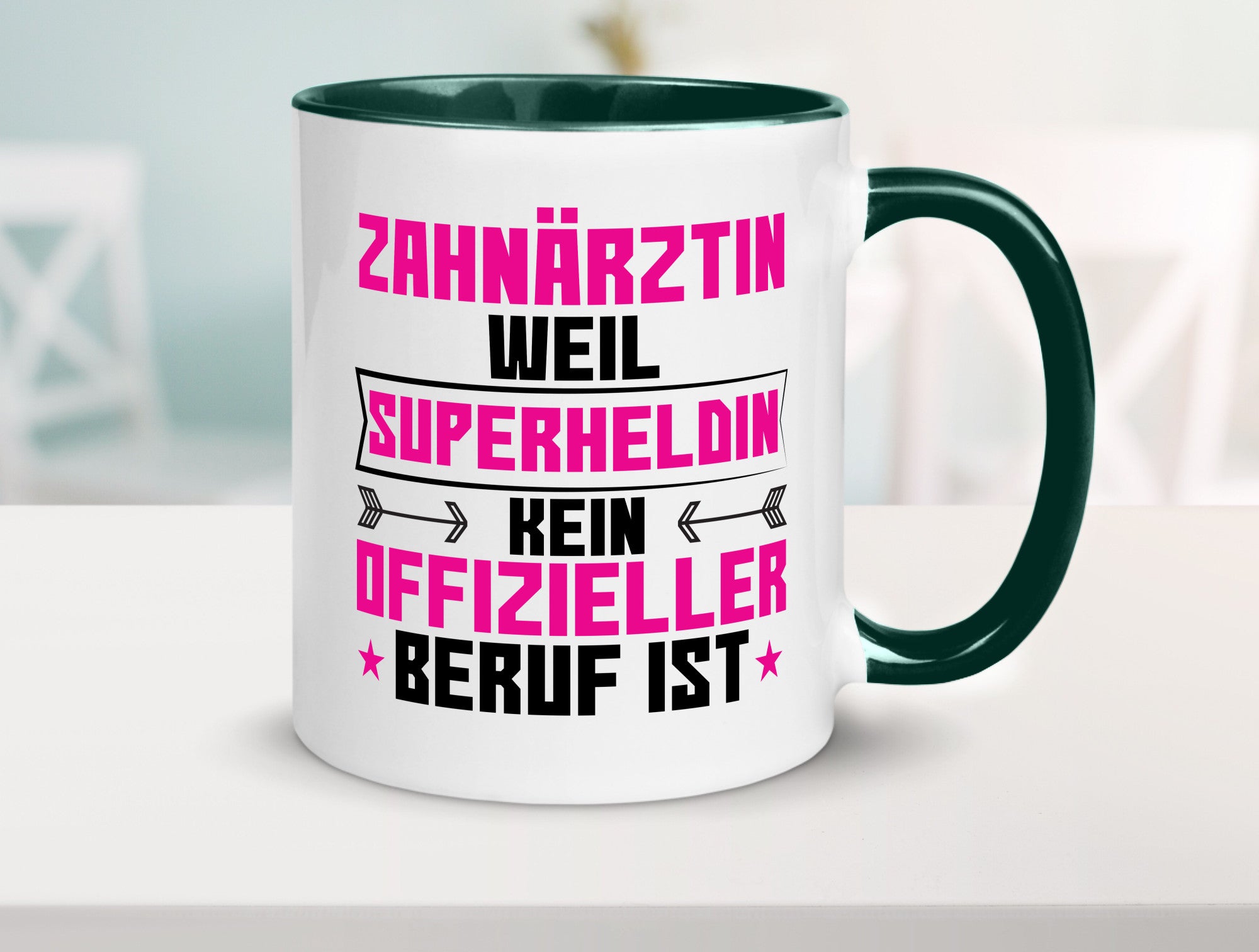 Superheldin Zahnärztin | Zahnmedizin Beruf Geschenkidee Arbeit Kollegen Büro