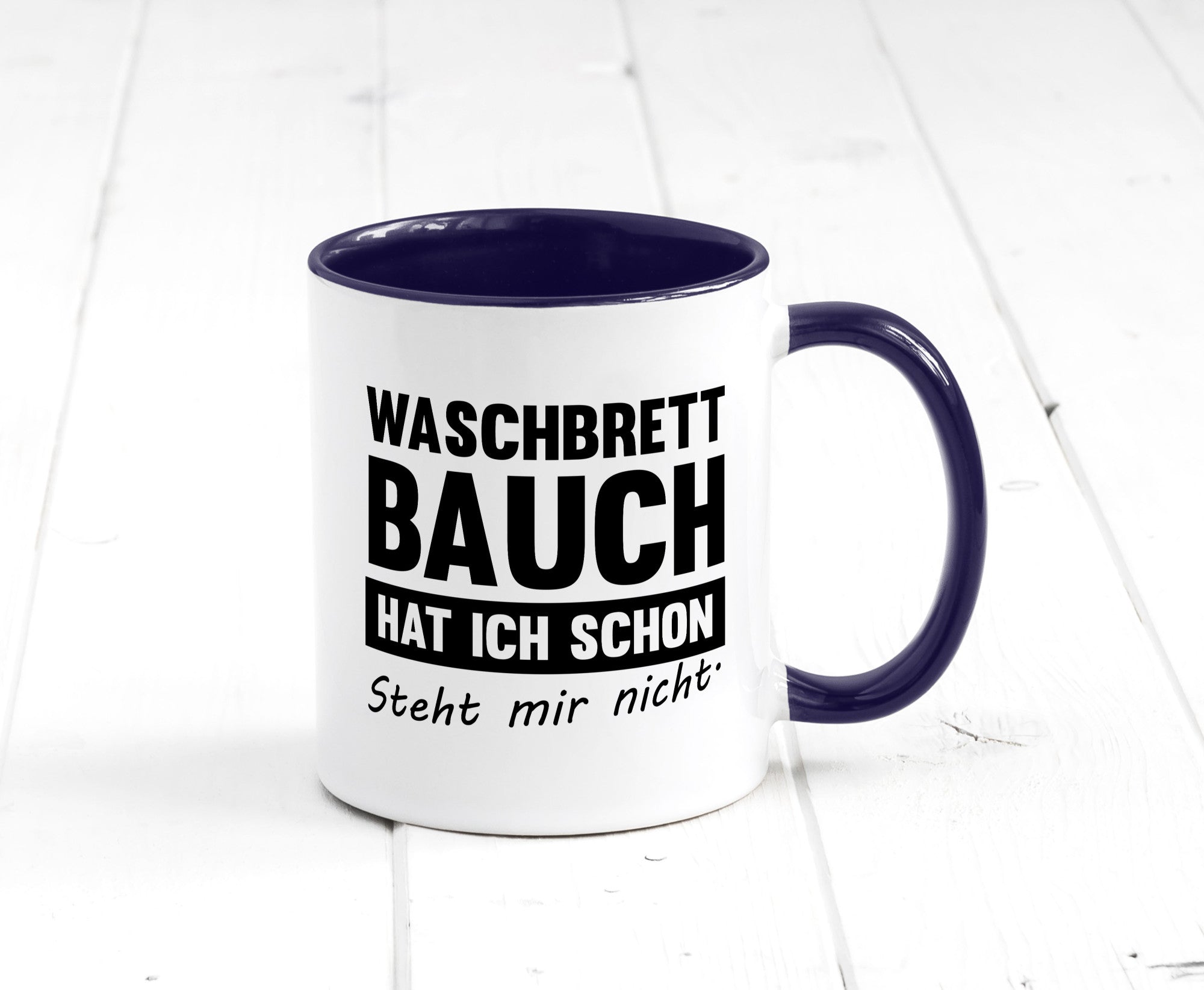 Waschbrettbauch steht mir nicht | Sixpack Gym lustiger Spruch Geschenk Humor