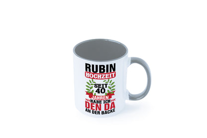 Rubin Hochzeit | 40 Jahre Verheiratet Humor Geschenkidee Tasse