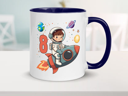 8. Geburtstag | 8 Jahre Astronaut Weltraum Humor Geschenkidee Tasse