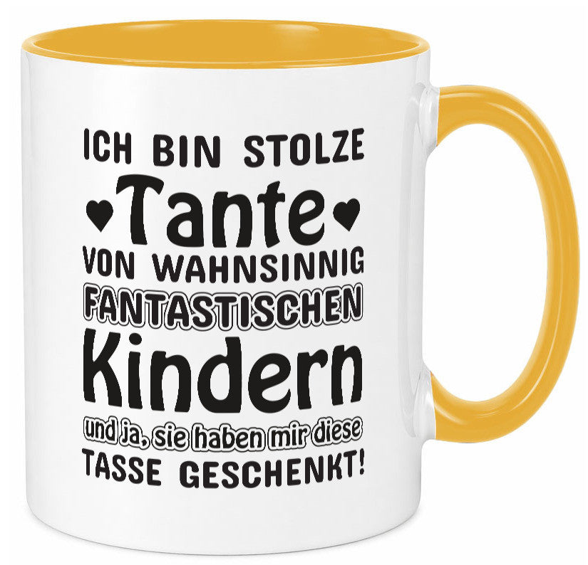 Stolze Tante | Spruch Tasse lustig Neffe Nichte lustiger Geschenk Humor