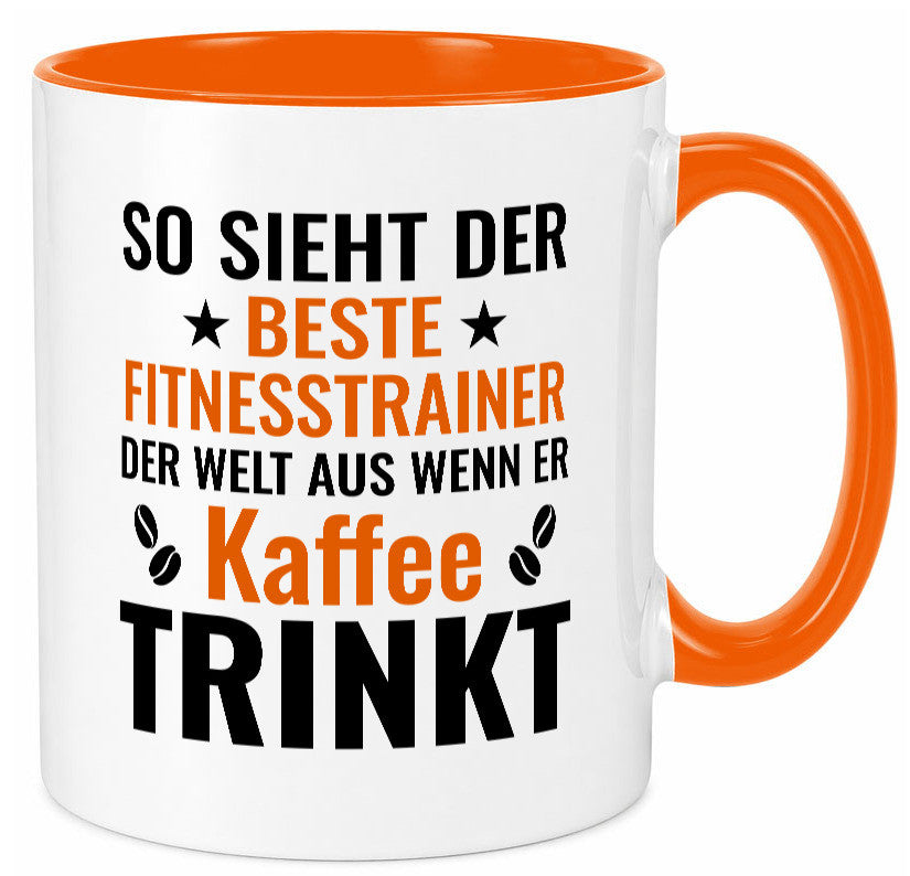 Kaffee trinkt: Fitnesstrainer | Personal Trainer Geschenk Humor Geschenkidee Tasse