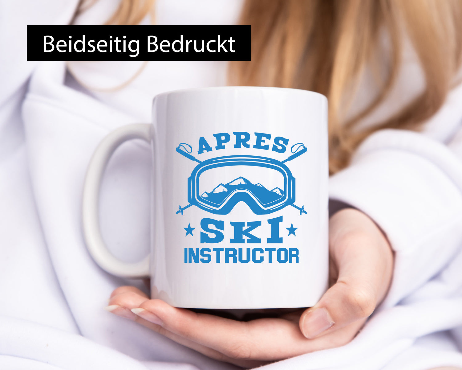 Apres Ski Instructor | Ski-Brille Ski-Stöcke Berge lustiger Spruch Geschenk