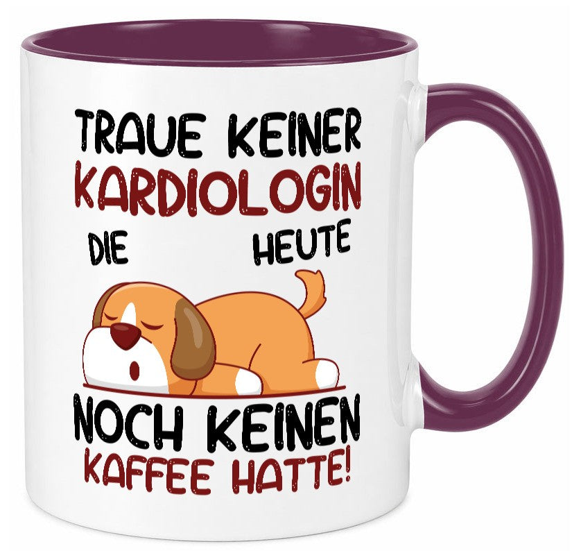 Traue keiner Kardiologin | Kardiologie lustig Humor Geschenkidee Geschenk Tasse