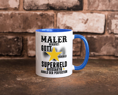Bedeutung von Maler | Malerei Humor Geschenkidee Tasse