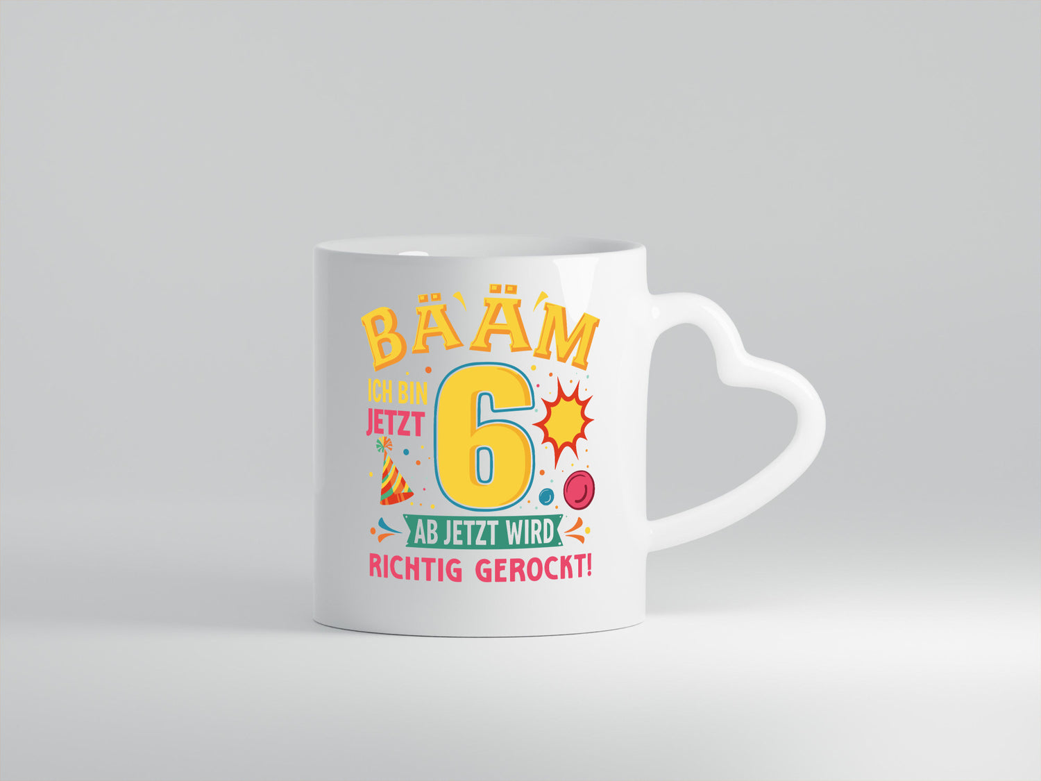 6. Geburtstag | 6 Jahre ab jetzt wird richtig gerockt lustiger Spruch Geschenk