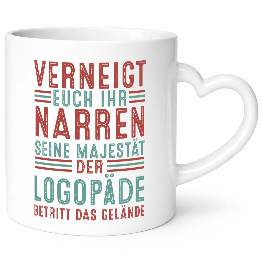 Verneigt euch: Logopäde | Sprachtherapie Geschenkidee Humor Tasse