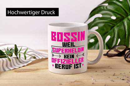 Superheldin Bossin | Führungskraft Vorgesetzte Geschenk Humor Geschenkidee