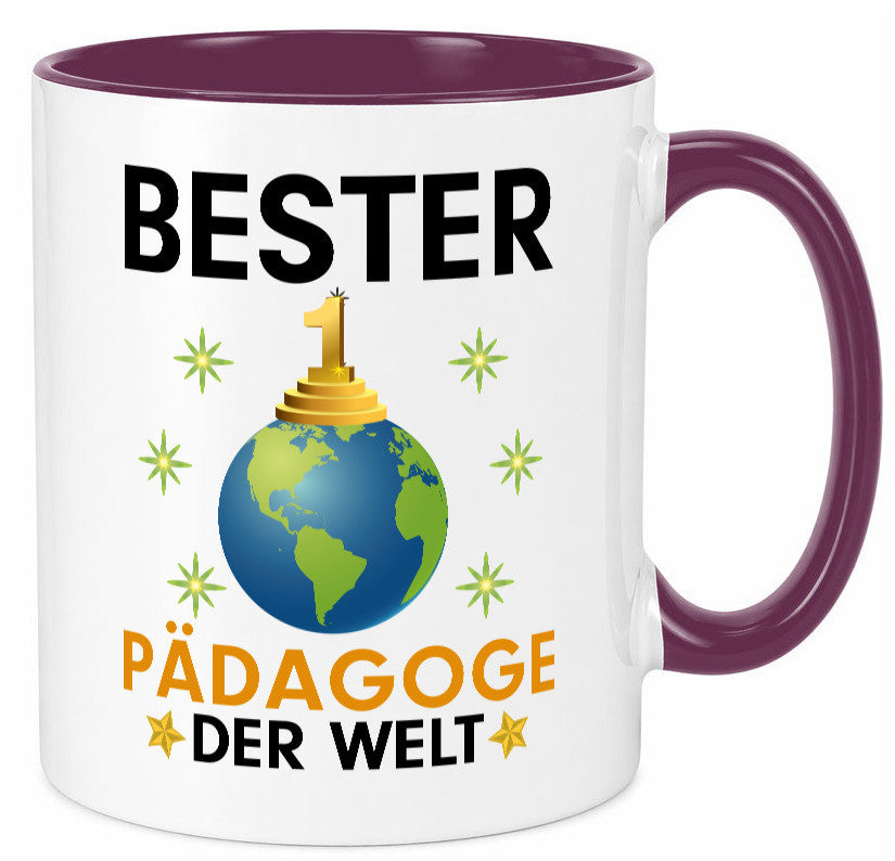 Welt Bester Pädagoge | Pädagogik Geschenk Humor Geschenkidee lustiger Spruch Tasse