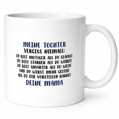 Meine Tochter vergisst niemals | Muttertag Mama lustiger Spruch Geschenk