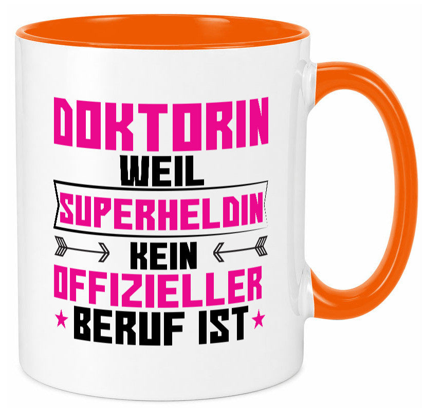 Superheldin Doktorin | Doktorand Doktortitel Geschenkidee Humor Tasse