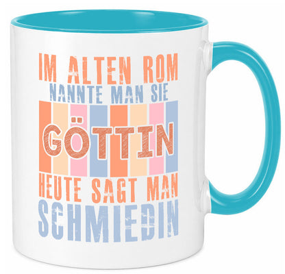 Heute sagt man: Schmiedin | Schmied Beruf Schmiederei lustiger Spruch Geschenk