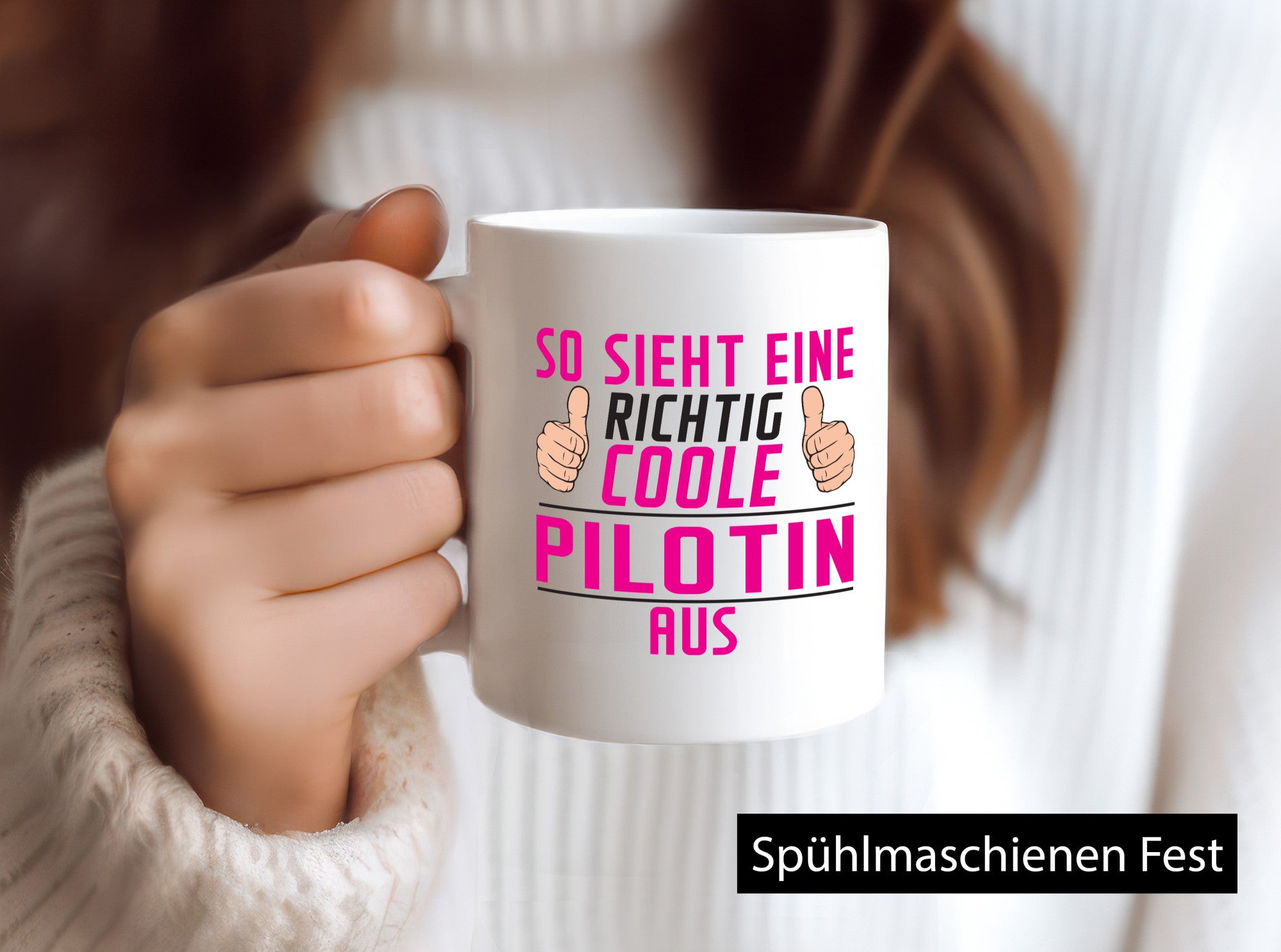 Richtig Coole Pilotin | Definition Piloten Geschenkidee Humor Tasse